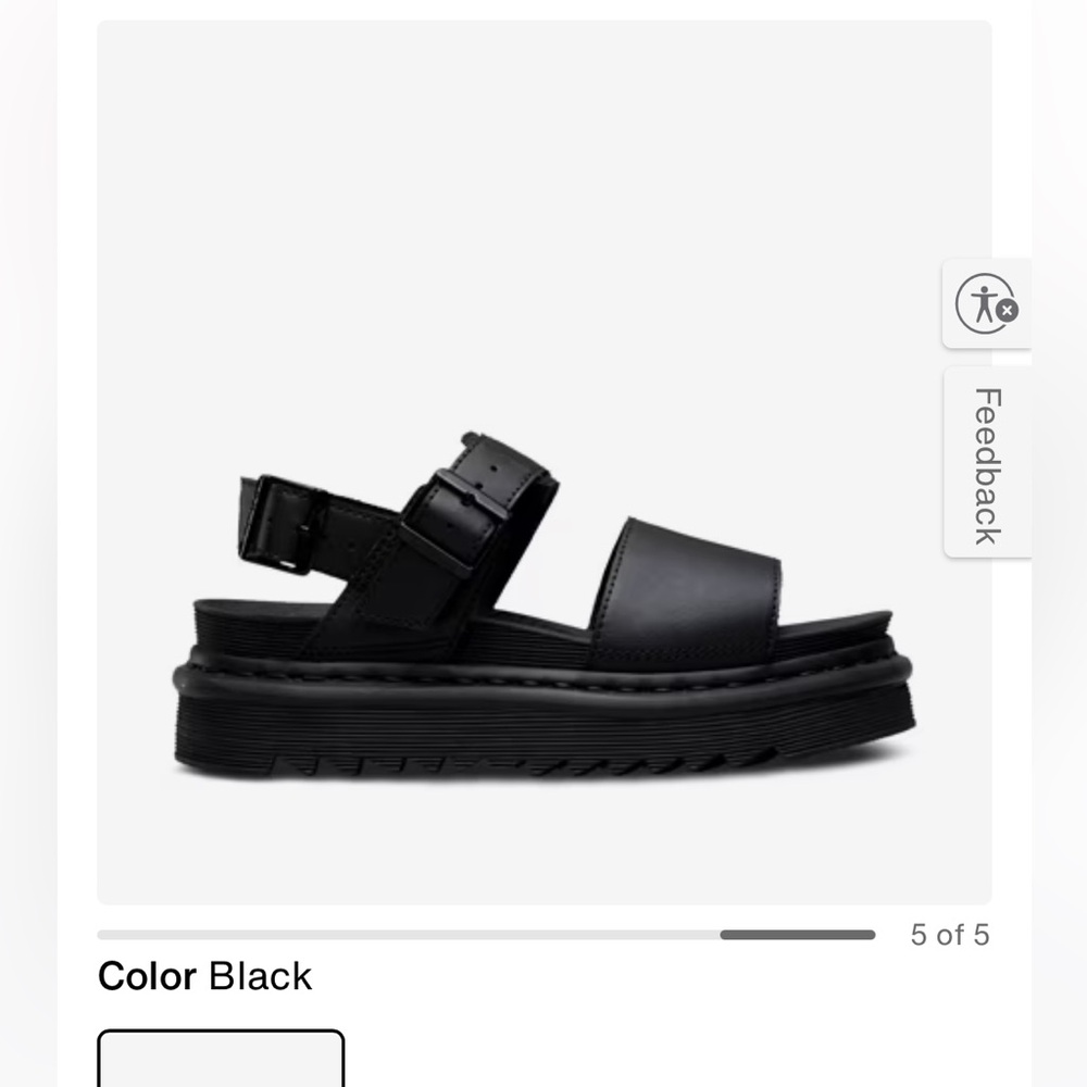 Dr. Martens Black Platform Sandals